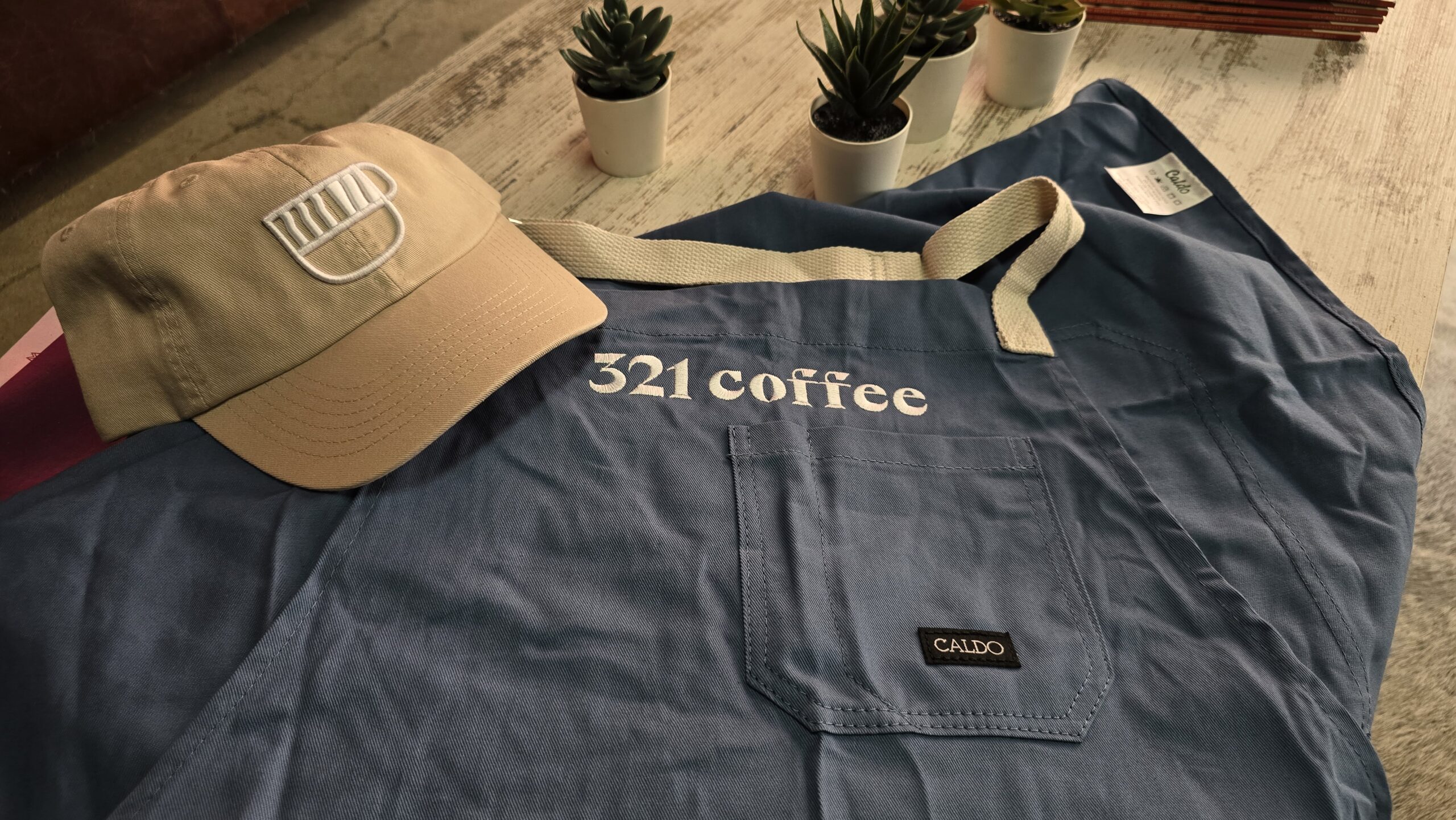 321 Coffee Embroidery Merch BaySix