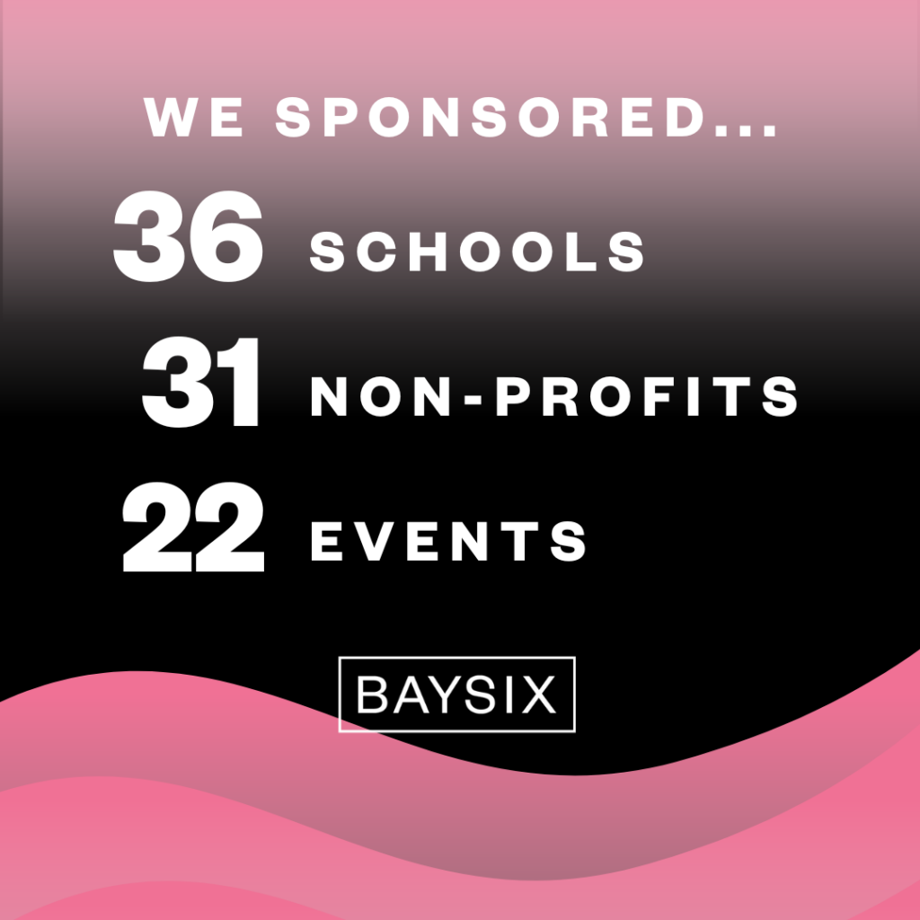 BaySix 2024 Philanthropic Efforts